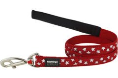 Red Dingo Kırmızı Üzerine Beyaz Yıldızlı Köpek Uzatma 12mm