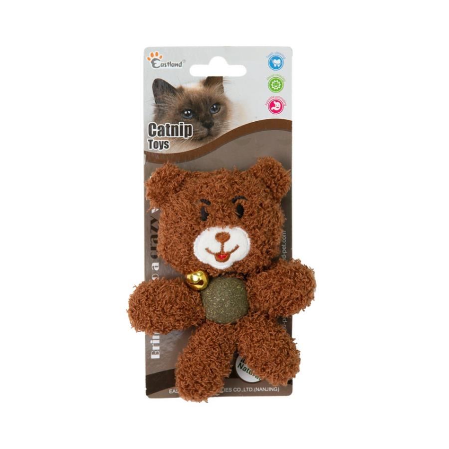 Eastland Peluş Zilli Kedi Otlu Kedi Oyuncağı