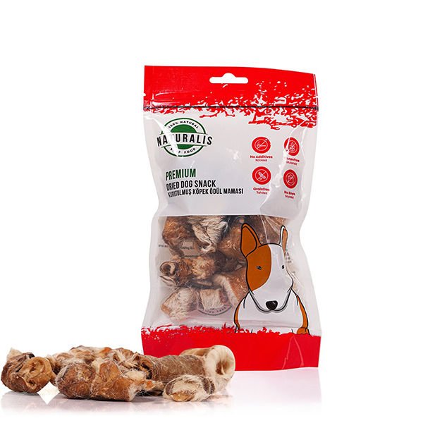 Naturalis Kurutulmuş Kuzu Kafa Derisi Köpek Ödül Maması 100 Gr