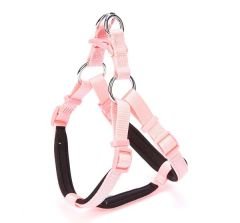 Doggie Comfort Dokuma Ronin Köpek Göğüs Tasması Small Pembe 1.5x40-45 Cm