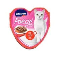 Vitakraft Poesie Sığır Etli ve Havuçlu Yetişkin Kedi Konservesi 85 Gr