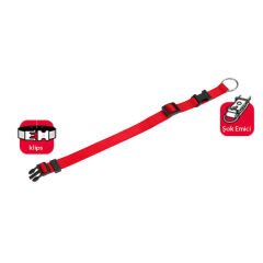 Karlie Basic Klipsli Köpek Boyun Tasması Large Kırmızı 45-65 Cm