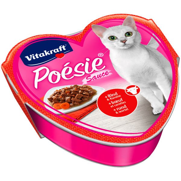 Vitakraft Poesie Soslu Sığır Etli Yetişkin Konserve Kedi Maması 85 Gr