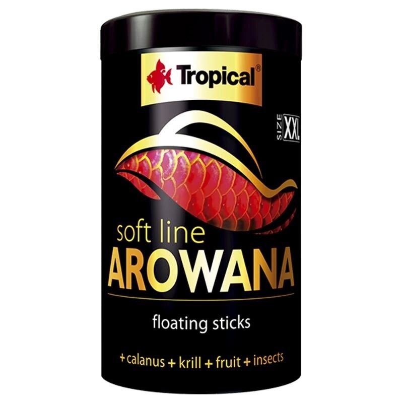 Tropical Softline Arowana Xxlarge Yetişkin Arowanalar için Renklendirici Balık Yemi 250 Ml 80 Gr