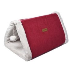 Dubex Kedi Evi Ve Oyun Tüneli Pembe 60x40x35h cm