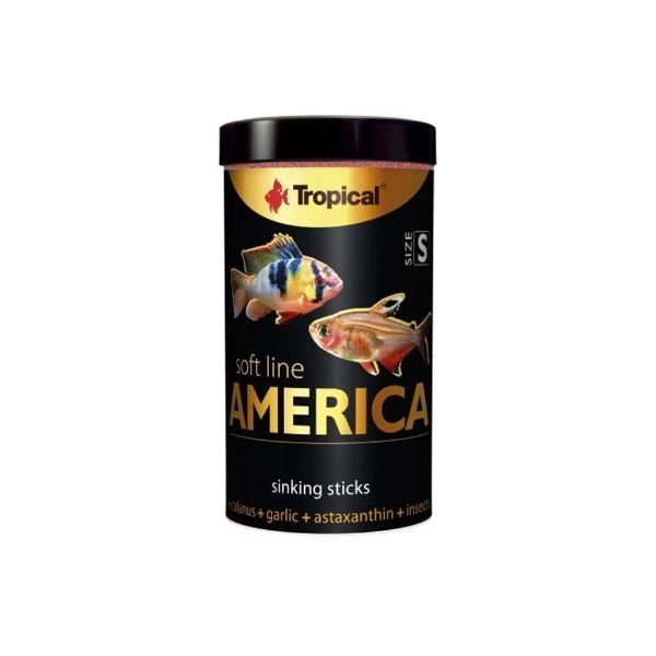 Tropical Softline Amerikan Cinsi Balıklar için Yumuşak Granül Balık Yemi Small 250 Ml 140 Gr