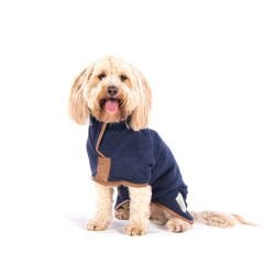 Ruff & Tumble Süper Emici Pamuklu Köpek Bornozu Gece Mavisi Medium 41-49 Cm