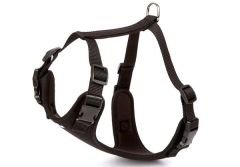 Doggie Havalı Dokuma Köpek Göğüs Tasması Medium Siyah 2x45-55 Cm