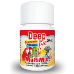 Deep Fix Multi Mix Kafes Kuşlari Için Toz Vitamin ve Mineral Karışımı 50 Gr