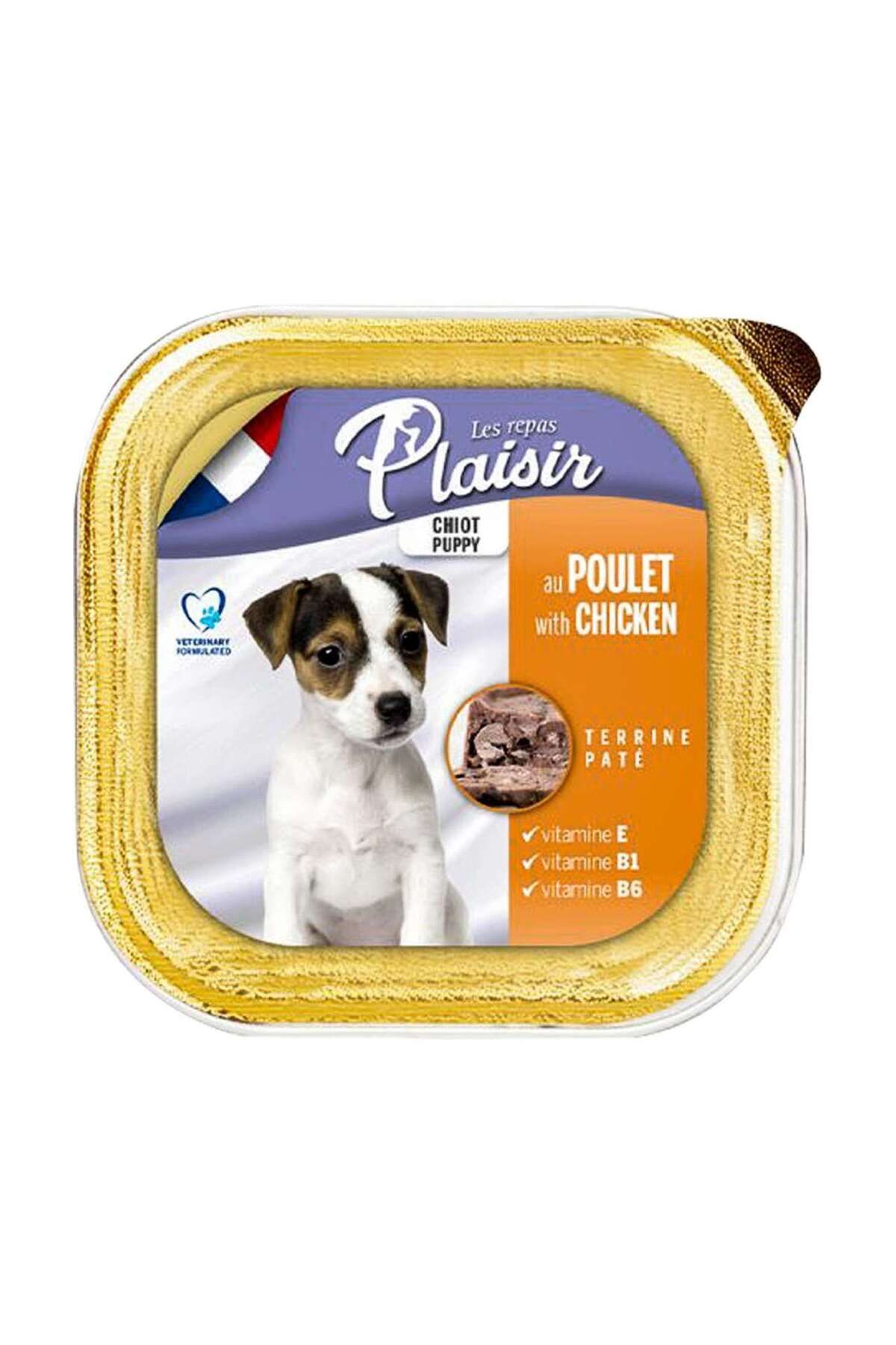 Plaisir Pate Ezme Tavuk Etli Yavru Köpek Konservesi 150 gr
