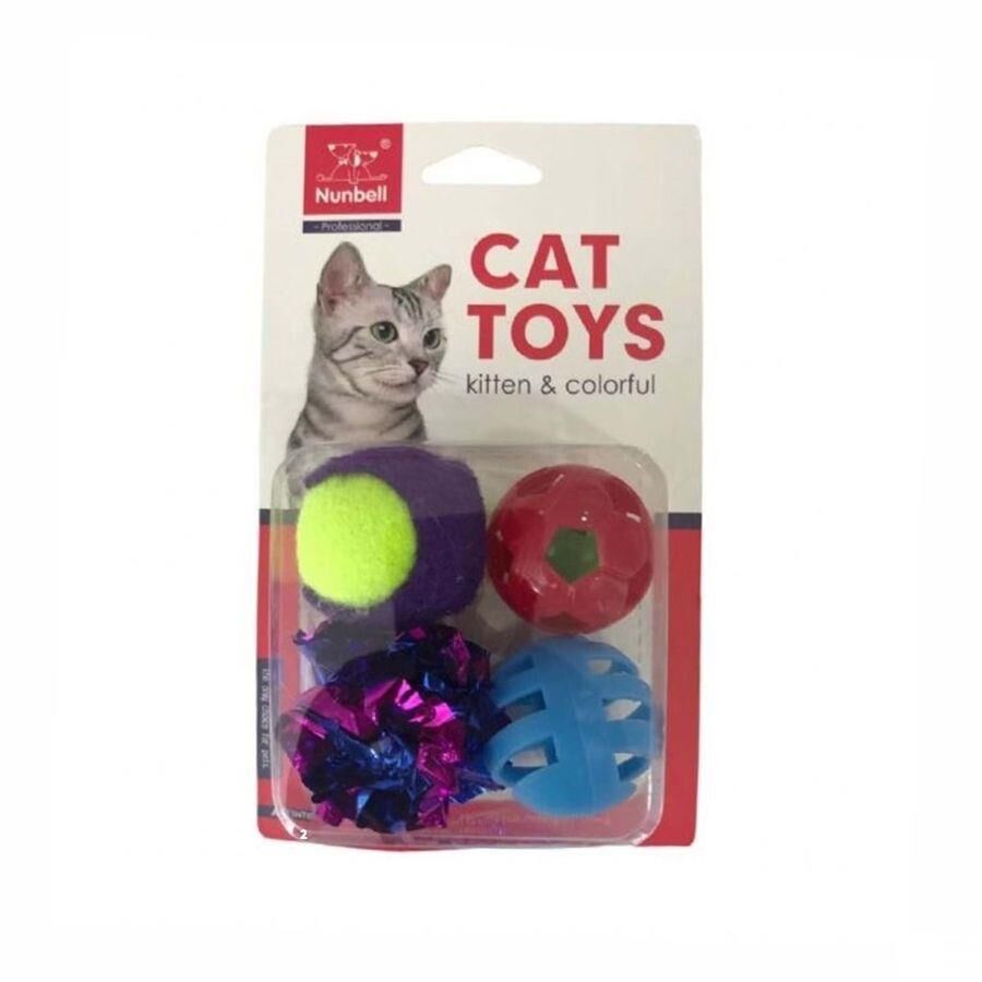 Nunbell Top Kedi Oyuncağı 4'lü