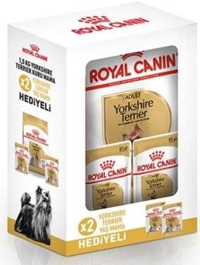 Royal Canin Yorkshire 28 Yorkshire Terrier Köpeklerine Özel Irk Maması 1,5 kg X 2 Adet Pouch Hediyeli