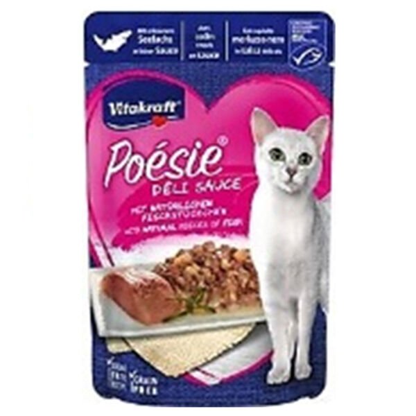 Vitakraft Poesie Soslu Balık Etli Yetişkin Konserve Kedi Maması 85 Gr