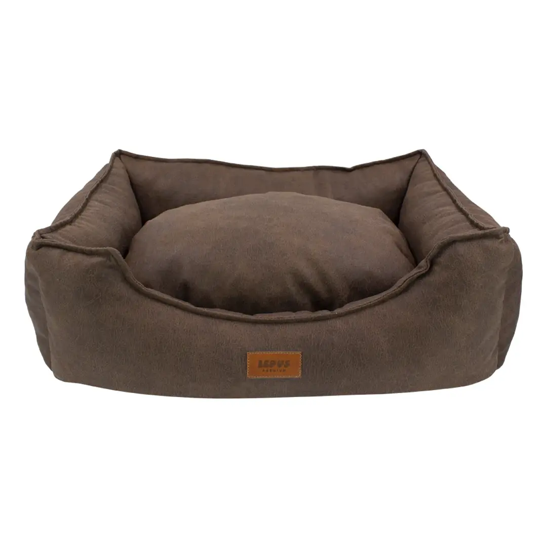 Lepus Soft Kedi ve Köpek Yatağı Kahverengi Small 54x43x14 Cm