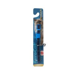 Euro Cat Kedi Boyun Tasması Ekose Desenli 10 Mm 28 Cm Mavi/Siyah