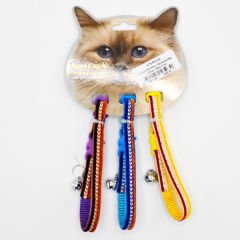 Eurocat Desenli Kedi Boyun Tasması Yaldız Mavi 3 Adet 10 Mm 28 Cm