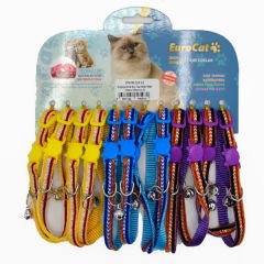 Eurocat Desenli Kedi Boyun Tasması Yaldız Mavi 12 Adet 10 Mm 28 Cm