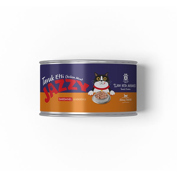 Jazzy Tavuklu Yetişkin Konserve Kedi Maması 95 Gr