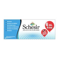 Schesir Karışık Okyanus Balıklı Yetişkin Konserve Kedi Maması 6x85 Gr 6 Al 5 Öde