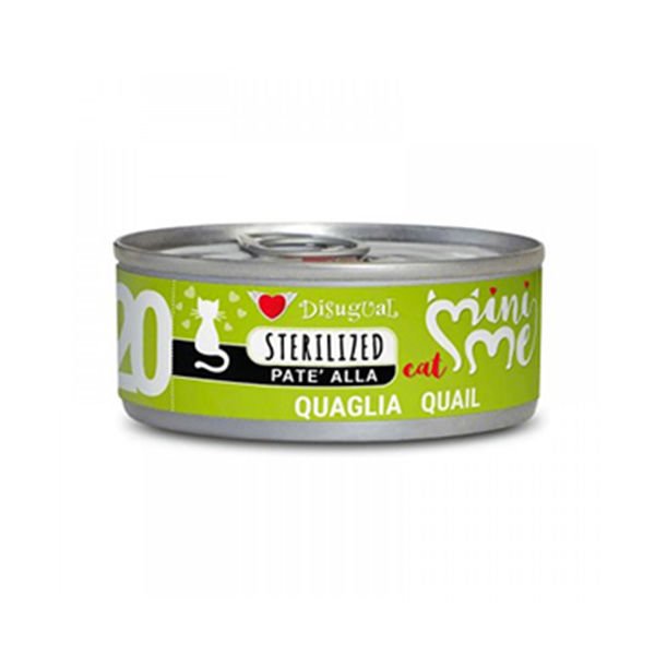 Disugual Mini Me 20 Bıldırcın Etli Pate Kısırlaştırılmış Konserve Kedi Maması 85 Gr