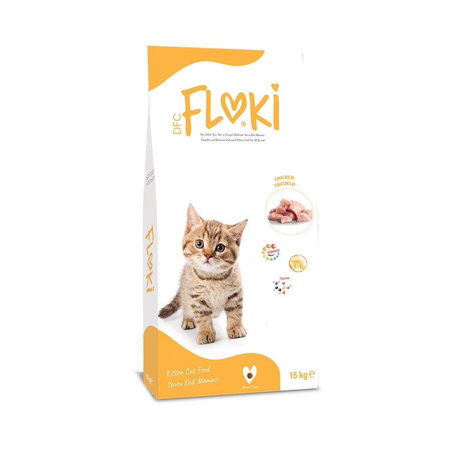 Floki Tavuklu Yavru Kedi Maması 15 Kg