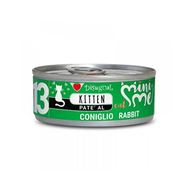 Disugual Mini Me 13 Tavşan Etli Pate Yavru Konserve Kedi Maması 85 Gr