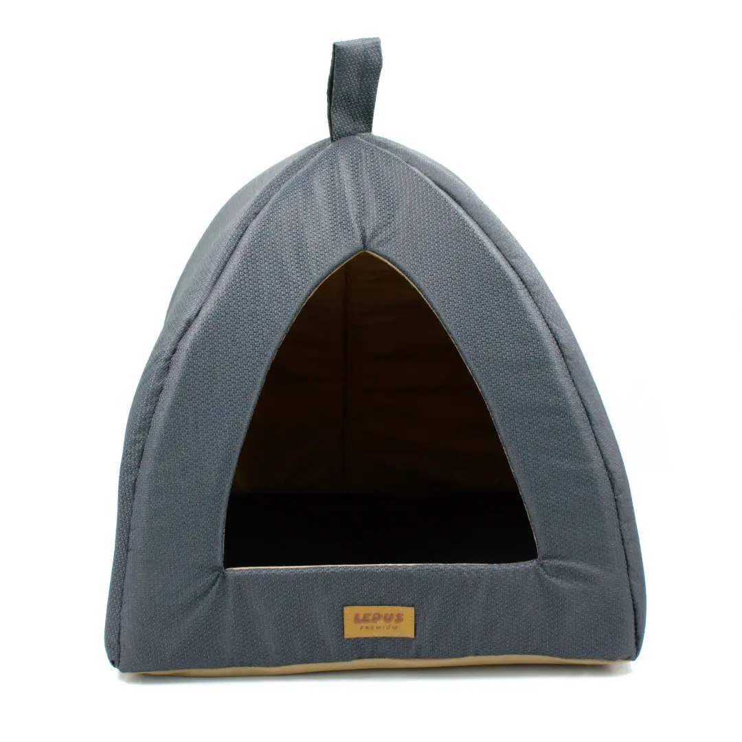 Lepus Keops Piramit Kedi ve Köpek Yatağı Gri 35x35x40 Cm