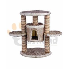 Eastland Yuvalı ve 2 Katlı Oval Kedi Tırmalama Tahtası