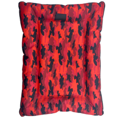 Petzz Kırmızı Kamuflaj Yer Minderi Medium 80x64x7h Cm