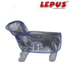 Lepus Kedi ve Köpek İçin Şeffaf Yağmurluk Mavi L 31x45x31h cm
