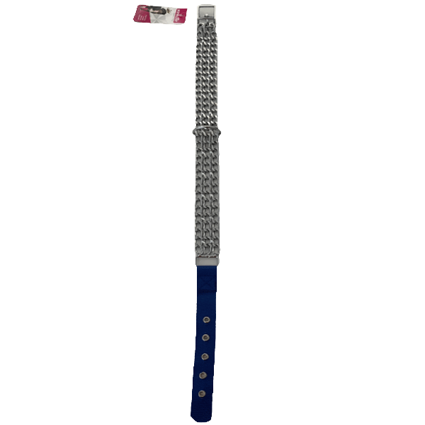 Royalist 3 Adet Zincir Köpek Boyun Tasması Mavi 2 Mm 55 Cm