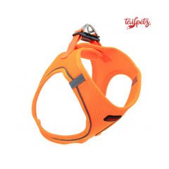 Tailpetz Air Mesh Köpek Göğüs Tasması (2XS) Neon Turuncu
