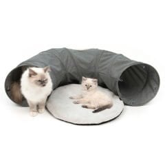 Catit Vesper Kedi Oyun Tüneli Gri 96x28 Cm