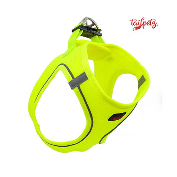 Tailpetz Air Mesh Köpek Göğüs Tasması (3XS) Neon Lime