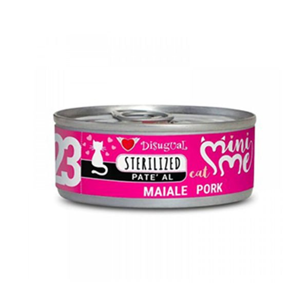 Disugual Mini Me 23 Domuz Etli Pate Kısırlaştırılmış Konserve Kedi Maması 85 Gr