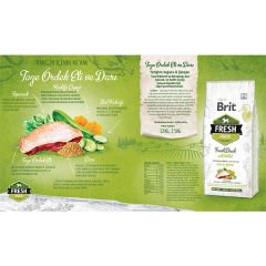 Brit Fresh Ördek Etli ve Darılı Yetişkin Köpek Maması 2.5 Kg