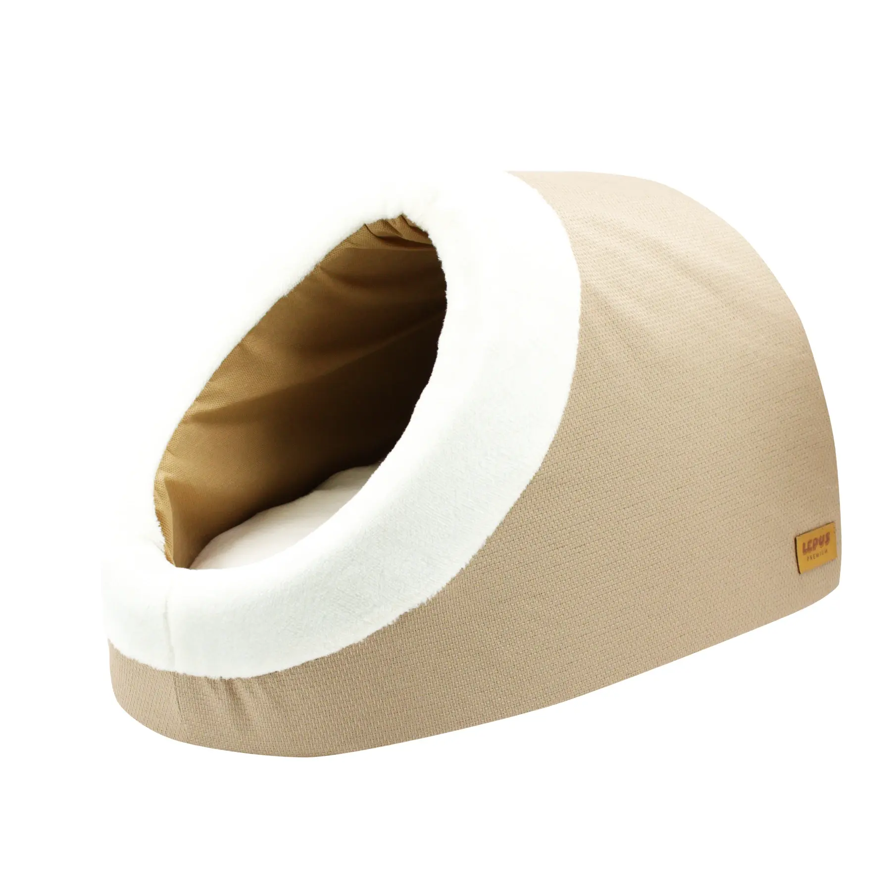 Lepus Mia Alaska Kedi ve Köpek Yatağı Bej 40x50x30 Cm