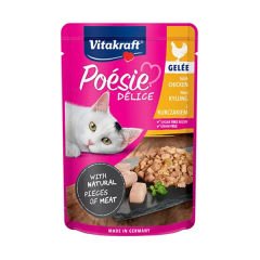 Vitakraft Poesie Delice Soslu Tavuklu Yetişkin Konserve Kedi Maması 85 Gr
