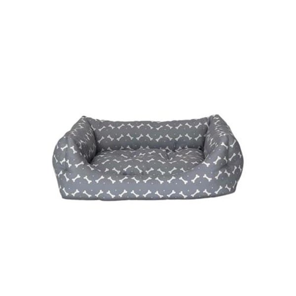 Pet Comfort Uniform Bone Kedi ve Köpek Yatağı Beyaz/Gri Small 50x60 Cm