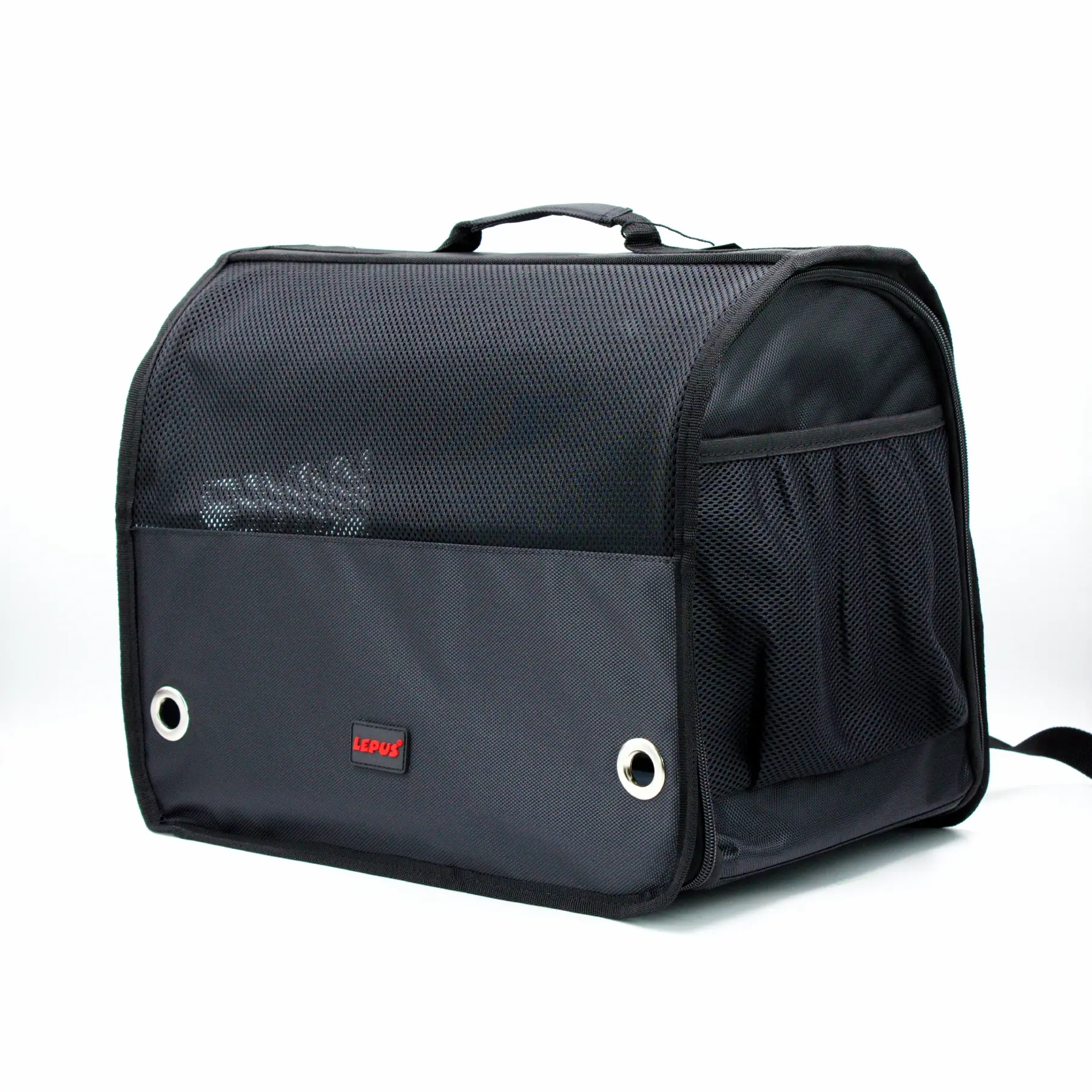 Lepus Cool Kedi ve Küçük Irk Köpek Taşıma Sırt Çantası Siyah 32x26x43 Cm