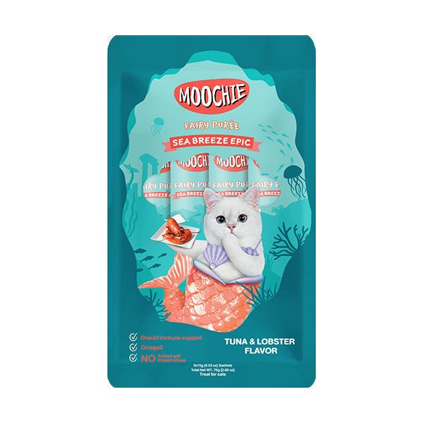 Moochie Ton Balıklı ve Istakoz Sıvı Kedi Ödülü 15 Gr 5 Adet