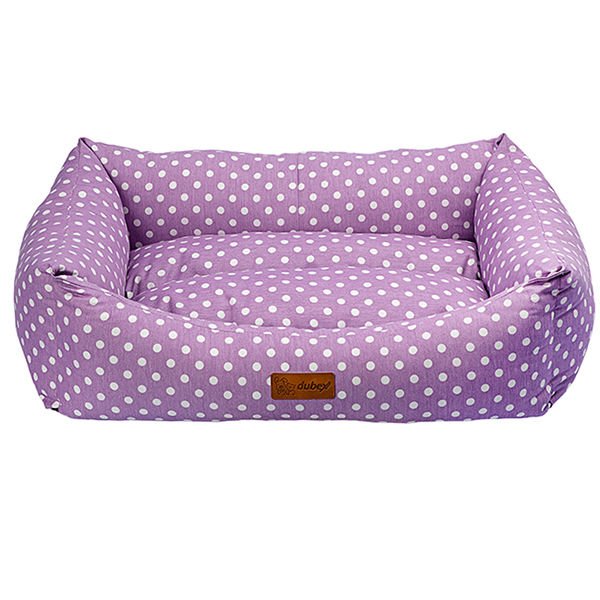 Dubex Makaron Dikdörtgen Köpek Yatağı Mor Large 60x78x22 Cm