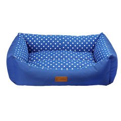 Dubex Tarte Dikdörtgen Köpek ve Kedi Yatağı Mavi Medium 44x62x22 Cm