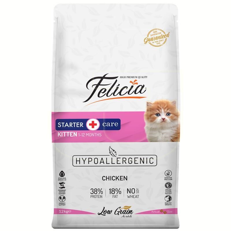 Felicia Hipoalerjenik Yavru Kedi Maması Tavuk ve Hamsili 12 kg