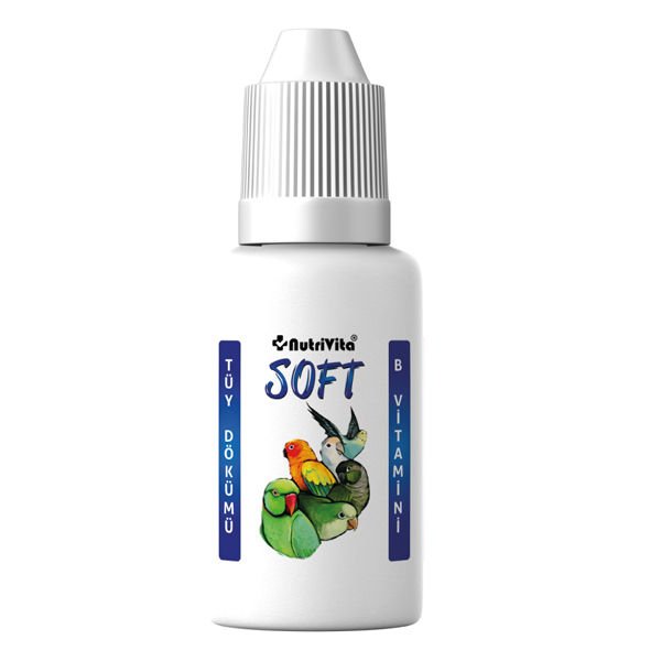 NutriVita Soft B Vitamini - Tüy Dökümü Kuş Vitamini 30 Ml