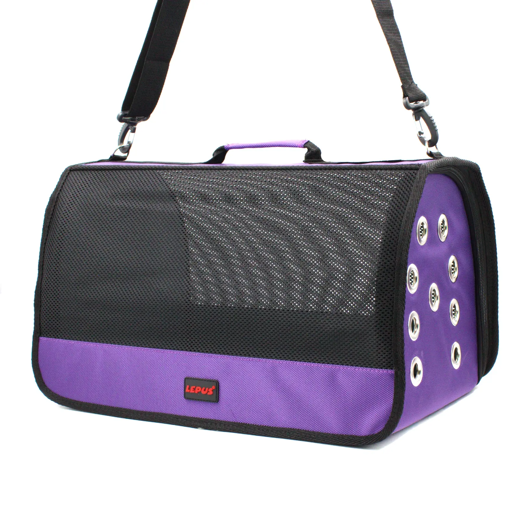 Lepus Mesh Bag Omuz Askılı Kedi ve Küçük Irk Taşıma Çantası Lila 28x45x28 Cm