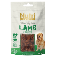 Nutri Canin Tahılsız Kuzulu Küp Köpek Ödül Maması 80 Gr
