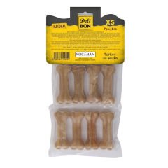Delibon Deri Press Köpek Kemik Ödülü Naturel Xsmall 7 Cm 8 Adet