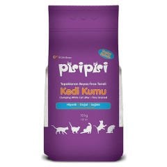 Pisi Pisi Bebek Pudralı Topaklanan Bentonit Kedi Kumu İnce 10 Kg