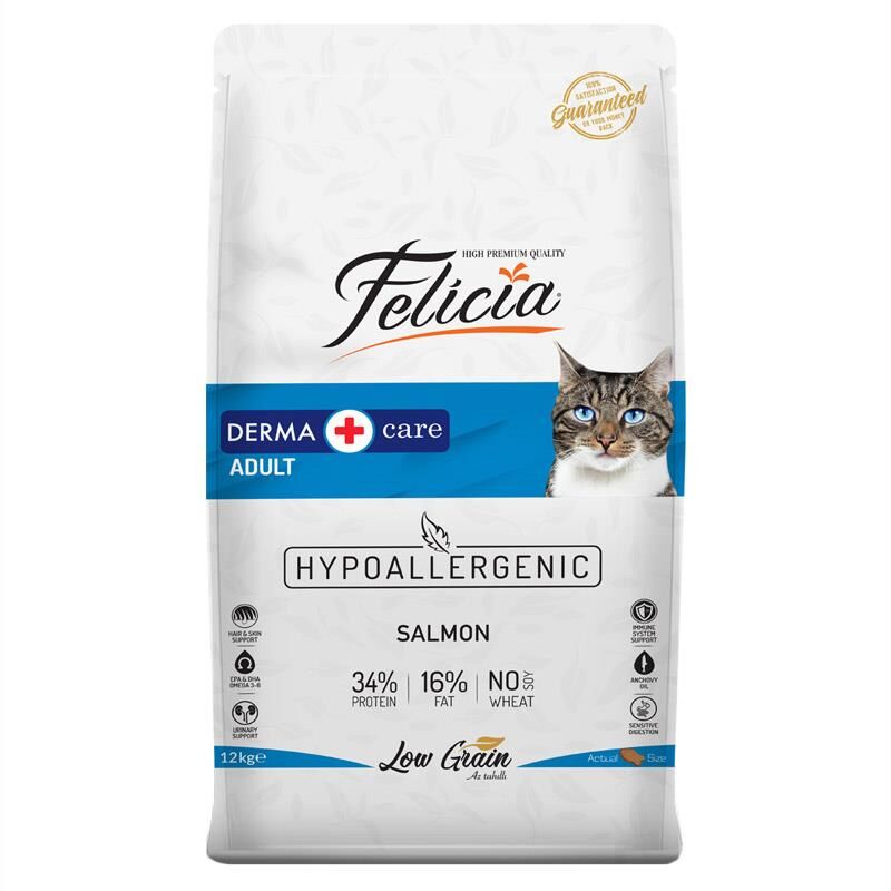 Felicia Somon Balıklı Düşük Tahıllı Hipoalerjenik Kedi Maması 12 kg